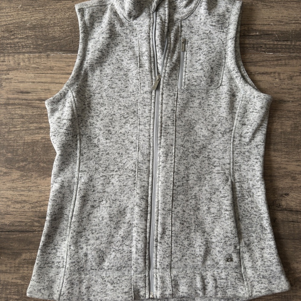 Gray Calvin Klein Sleeveless Zip-Up Vest